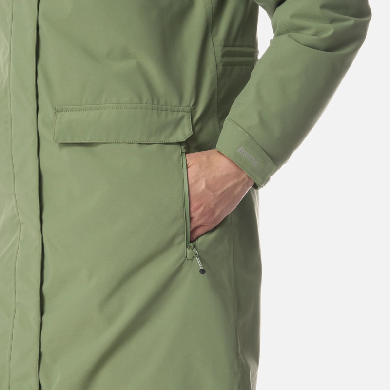 CHAQUETA MUJER MOUNTAINS LIVE B-DRY STEAM-PRO LONG JACKET JADE OSCURO LIPPI I26 - 6