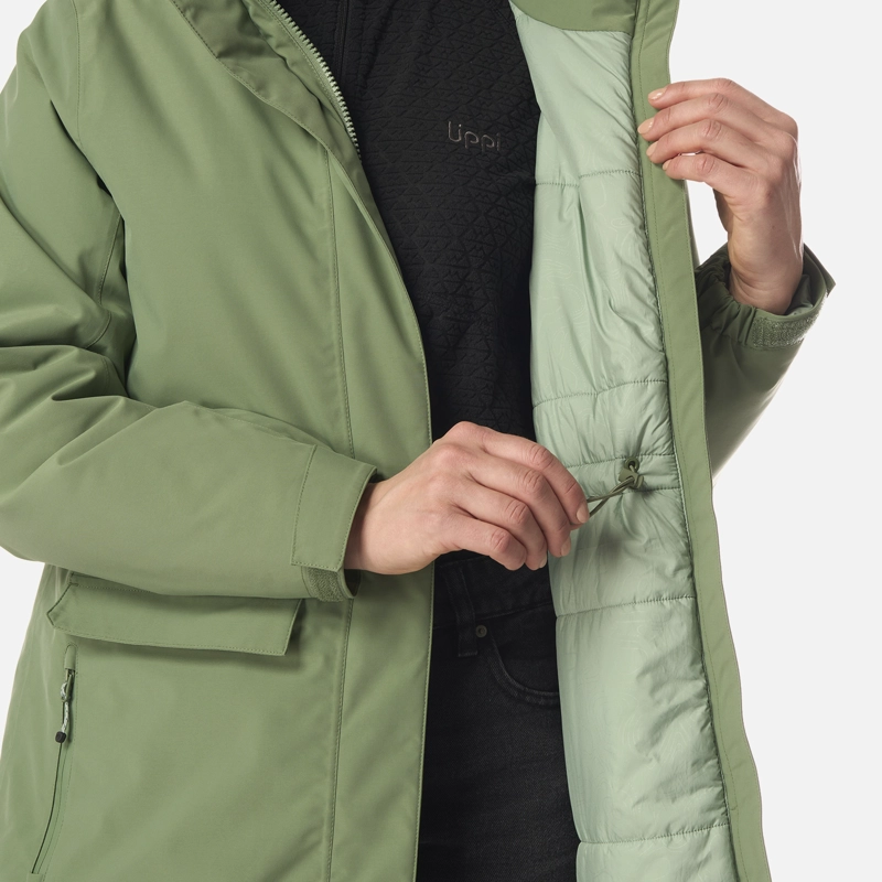 CHAQUETA MUJER MOUNTAINS LIVE B-DRY STEAM-PRO LONG JACKET JADE OSCURO LIPPI I26 - 7