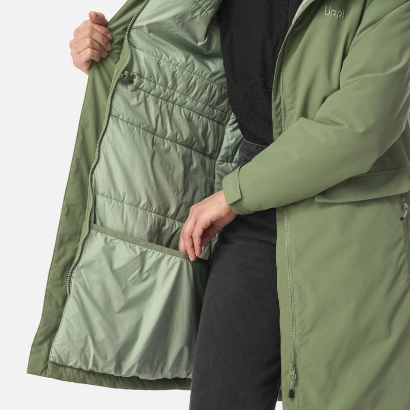 CHAQUETA MUJER MOUNTAINS LIVE B-DRY STEAM-PRO LONG JACKET JADE OSCURO LIPPI I26 - 8