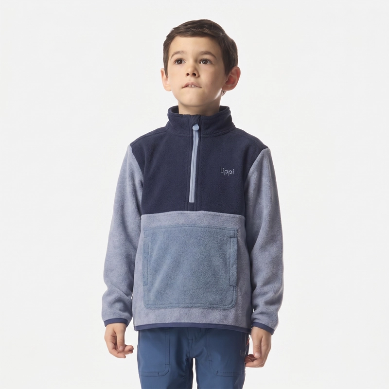 POLAR NIÑO FOREST 1/4 ZIP SWEATSHIRT AZUL PIEDRA LIPPI I26 - 1