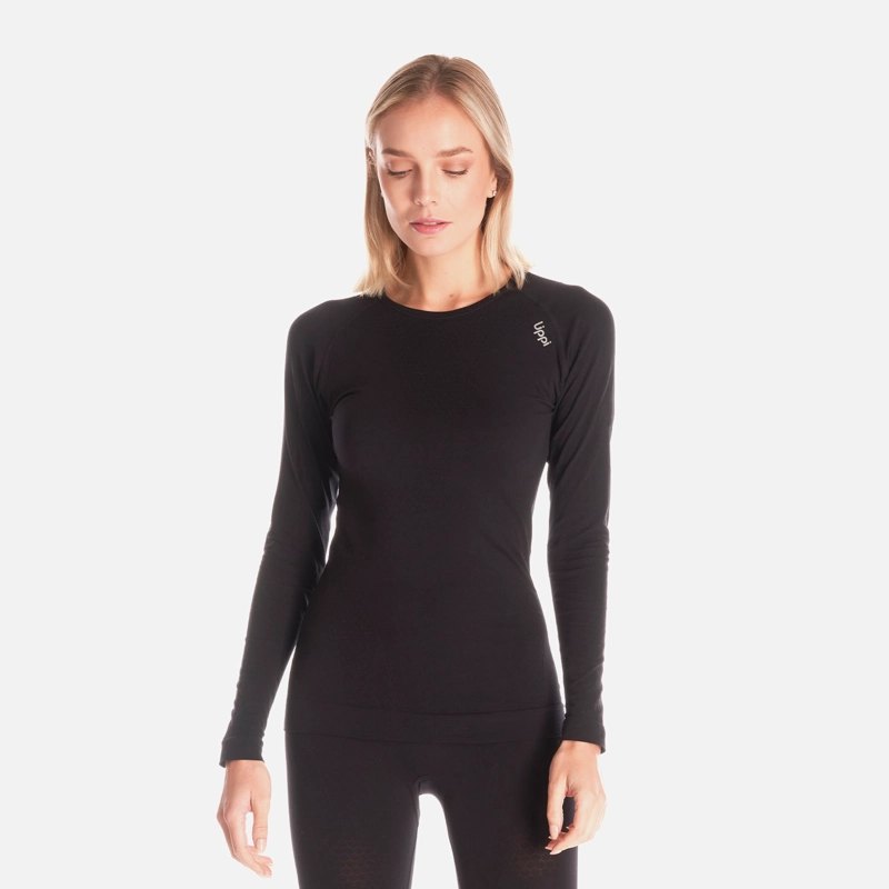 PRIMERA CAPA MUJER SKINTEC ACTIVE Q-DRY TOP NEGRO LIPPI I26 - 1