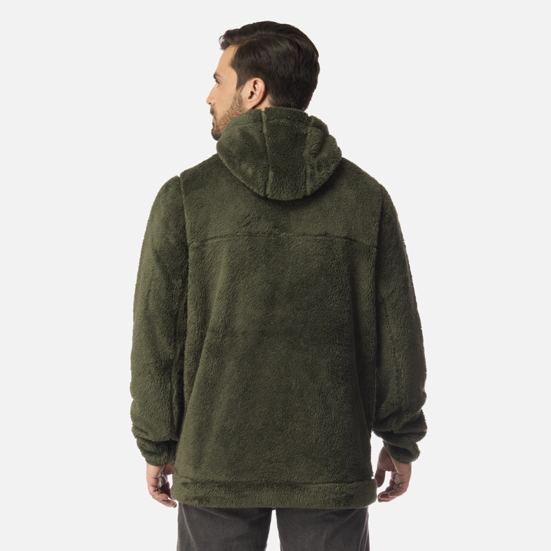 POLAR HOMBRE BEAR SHAGGY-PRO HOODY JACKET VERDE MILITAR LIPPI I26 - 3
