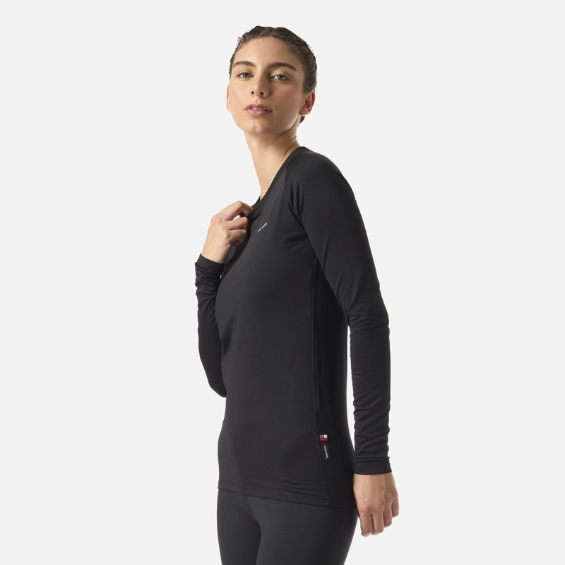 PRIMERA CAPA MUJER HUEMUL TOP NEGRO HAKA HONU I26 - 2