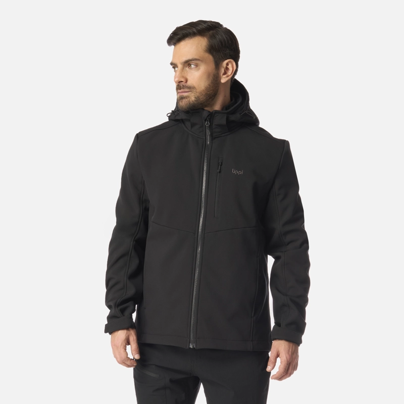 CHAQUETA HOMBRE MACAYA SOFTSHELL HOODY JACKET NEGRO LIPPI I26 - 1