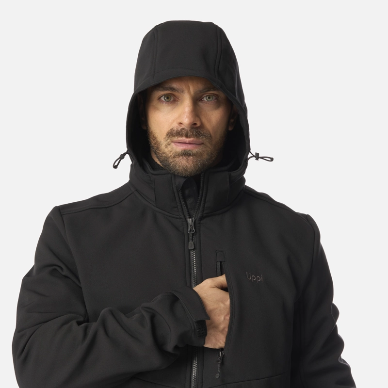 CHAQUETA HOMBRE MACAYA SOFTSHELL HOODY JACKET NEGRO LIPPI I26 - 4