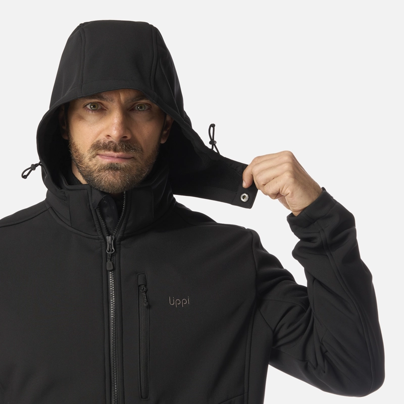 CHAQUETA HOMBRE MACAYA SOFTSHELL HOODY JACKET NEGRO LIPPI I26 - 5