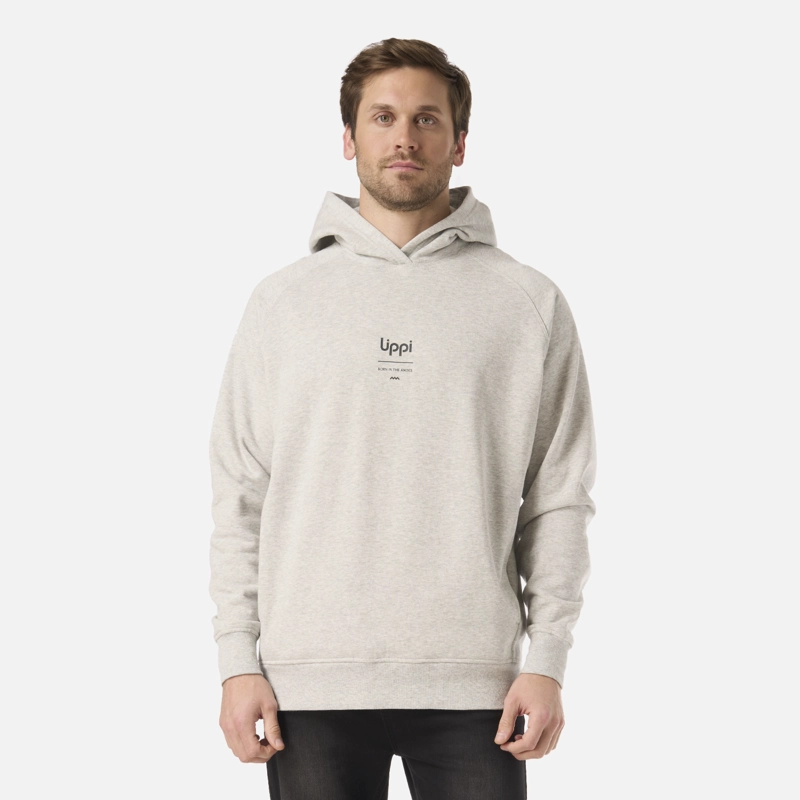 M ULMO LIGHT HOODY SWEATSHIRT LIPPI GRIS CLARO MELANGE XL - 1