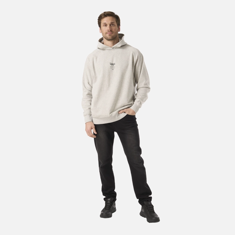M ULMO LIGHT HOODY SWEATSHIRT LIPPI GRIS CLARO MELANGE XL - 6