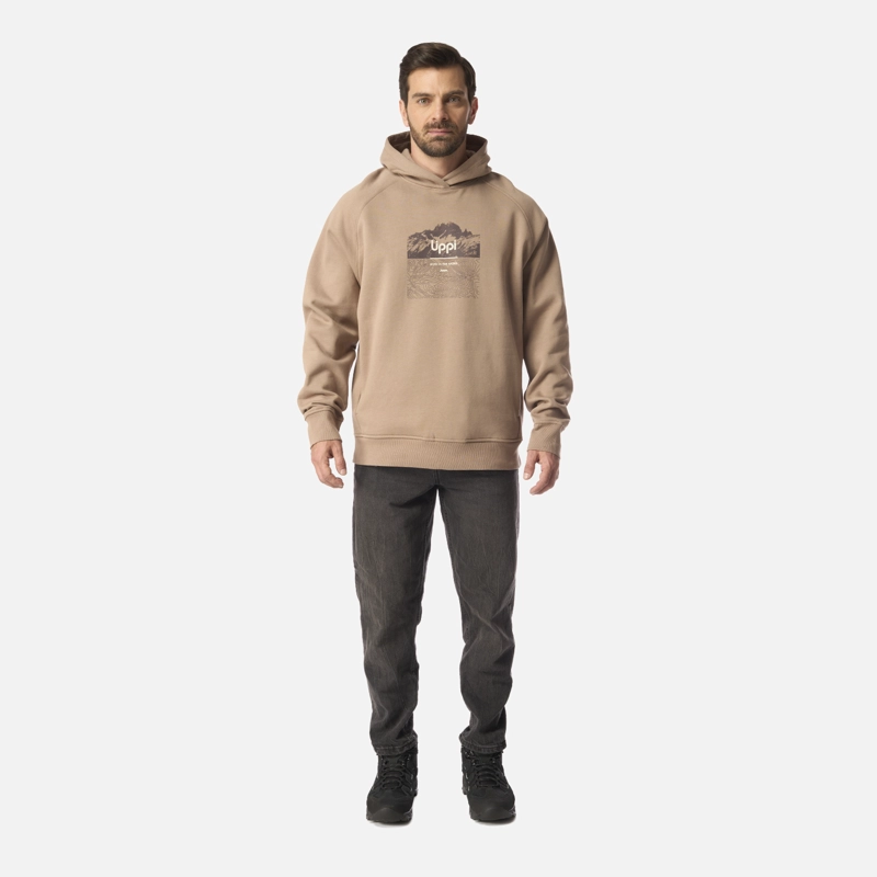 POLERON HOMBRE INSIGNE HOODY SWEATSHIRT FRONT PRINT CANELA LIPPI I26 - 6