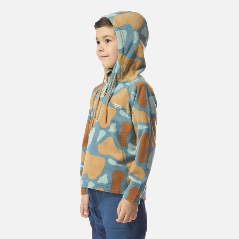 POLAR NIÑO COLD DAY THERM-PRO HOODY JACKET PRINT PETROLEO CLARO LIPPI I26 - 2