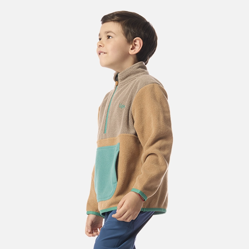POLAR NIÑO FOREST 1/4 ZIP SWEATSHIRT CAFE CLARO LIPPI I26 - 2