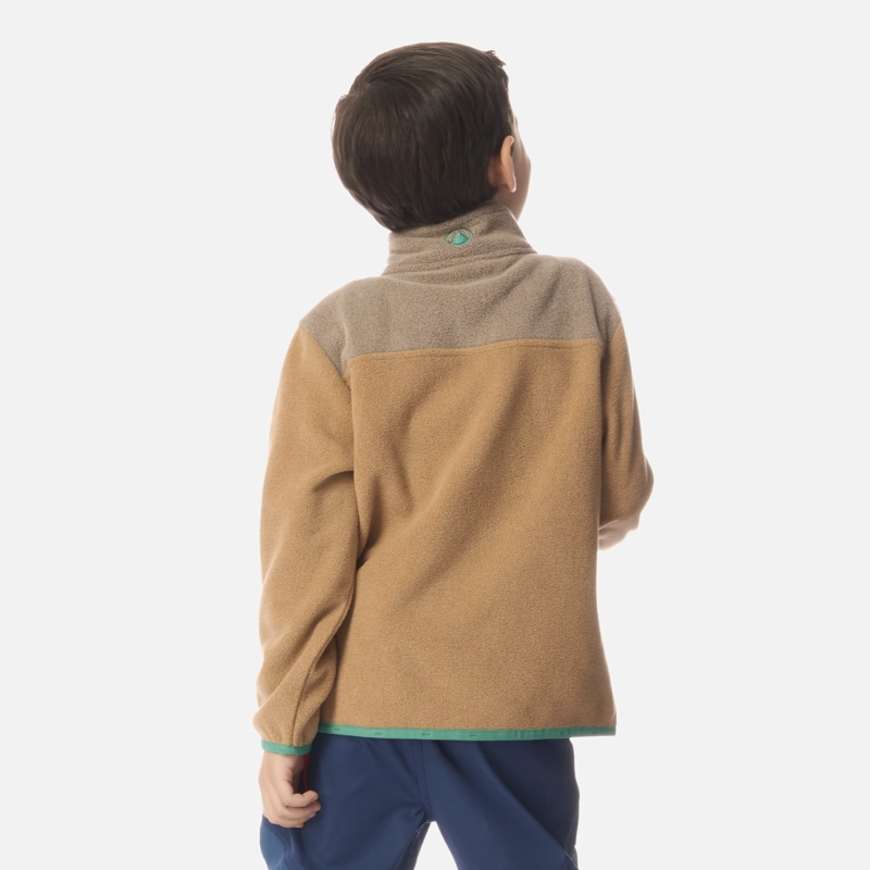 POLAR NIÑO FOREST 1/4 ZIP SWEATSHIRT CAFE CLARO LIPPI I26 - 3