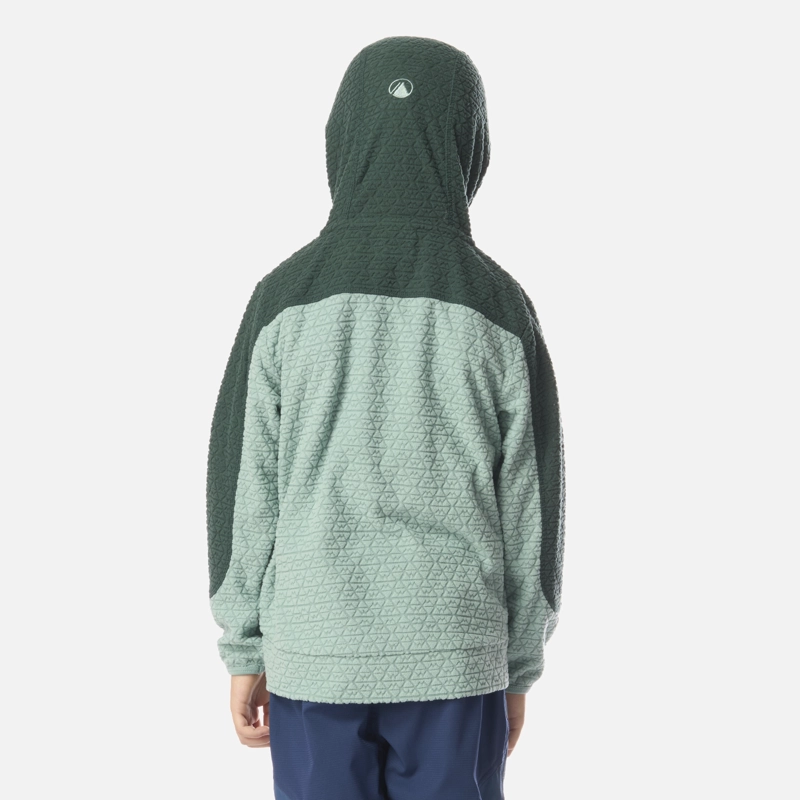 POLERON NIÑO SALTAMONTES NANO-F 1/4 ZIP HOODY TURQUESA CLARO LIPPI I26 - 3