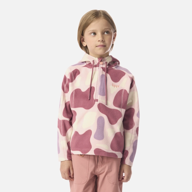 POLAR NIÑA COLD DAY THERM-PRO HOODY JACKET PRINT ROSA CLARO LIPPI I26 - 1
