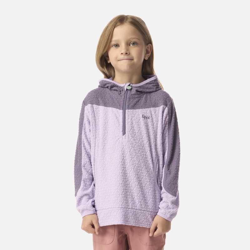 POLERON NIÑA SALTAMONTES NANO-F 1/4 ZIP HOODY LILA LIPPI I26 - 1