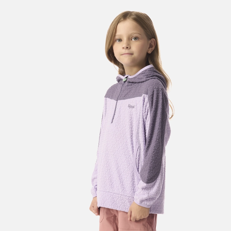 POLERON NIÑA SALTAMONTES NANO-F 1/4 ZIP HOODY LILA LIPPI I26 - 2