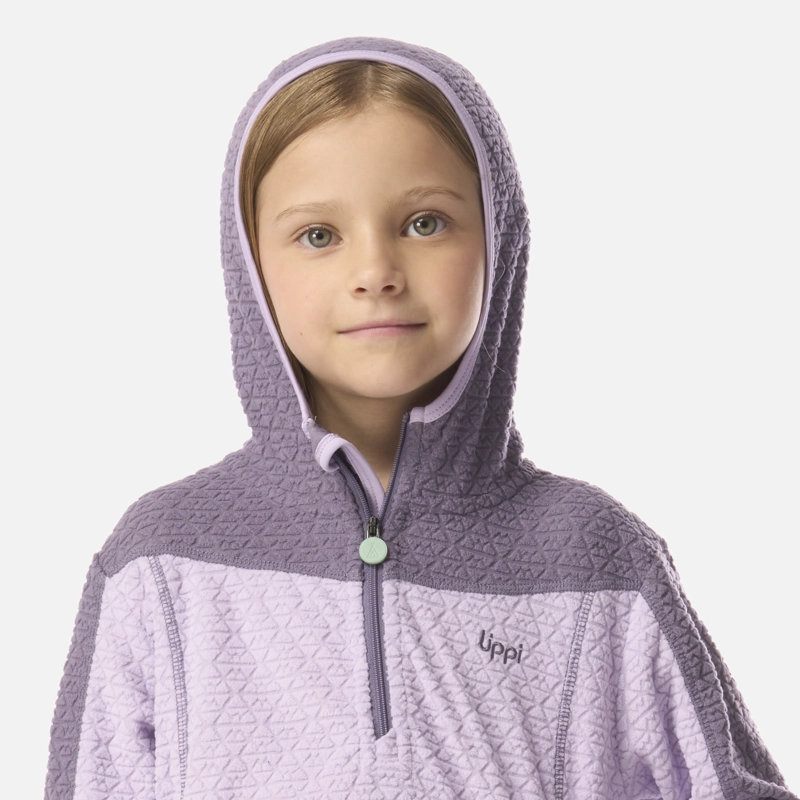 POLERON NIÑA SALTAMONTES NANO-F 1/4 ZIP HOODY LILA LIPPI I26 - 3
