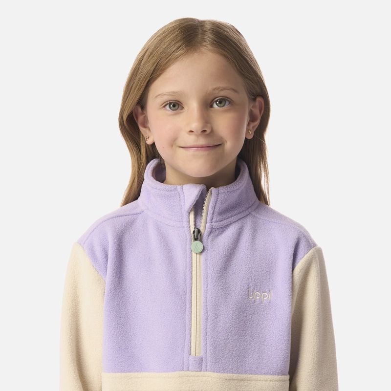 POLAR NIÑA FOREST 1/4 ZIP SWEATSHIRT BEIGE LIPPI I26 - 4
