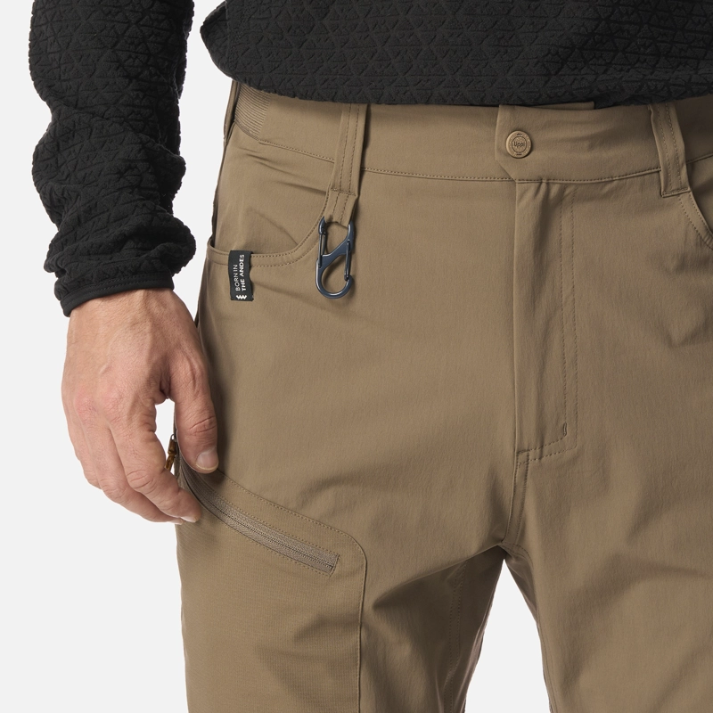 PANTALON HOMBRE LENNOX Q-DRY REGULAR FIT PANTS CAFE LIPPI I26 - 5