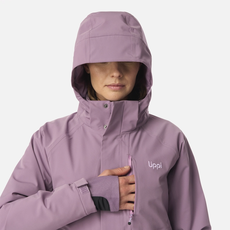 CHAQUETA MUJER ANDES B-DRY HOODY JACKET PURPURA CLARO LIPPI I26 - 6