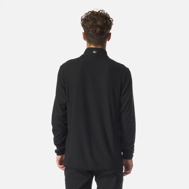 POLERON TEEN BOY MILD NANO-F 1/4 ZIP NEGRO LIPPI I26 - 3