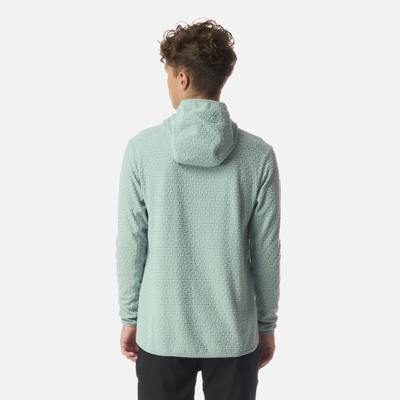 POLERON TEEN BOY MILD NANO-F 1/4 ZIP HOODY TURQUESA CLARO LIPPI I26 - 3