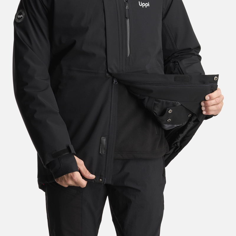 CHAQUETA HOMBRE ANDES B-DRY HOODY JACKET NEGRO LIPPI I26 - 5