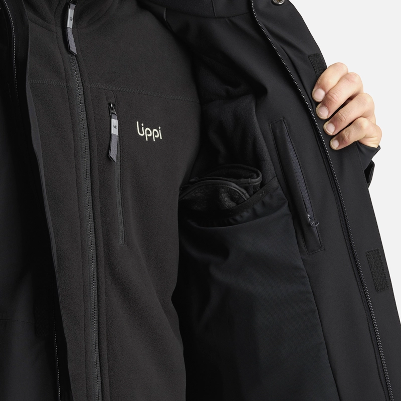 CHAQUETA HOMBRE ANDES B-DRY HOODY JACKET NEGRO LIPPI I26 - 7