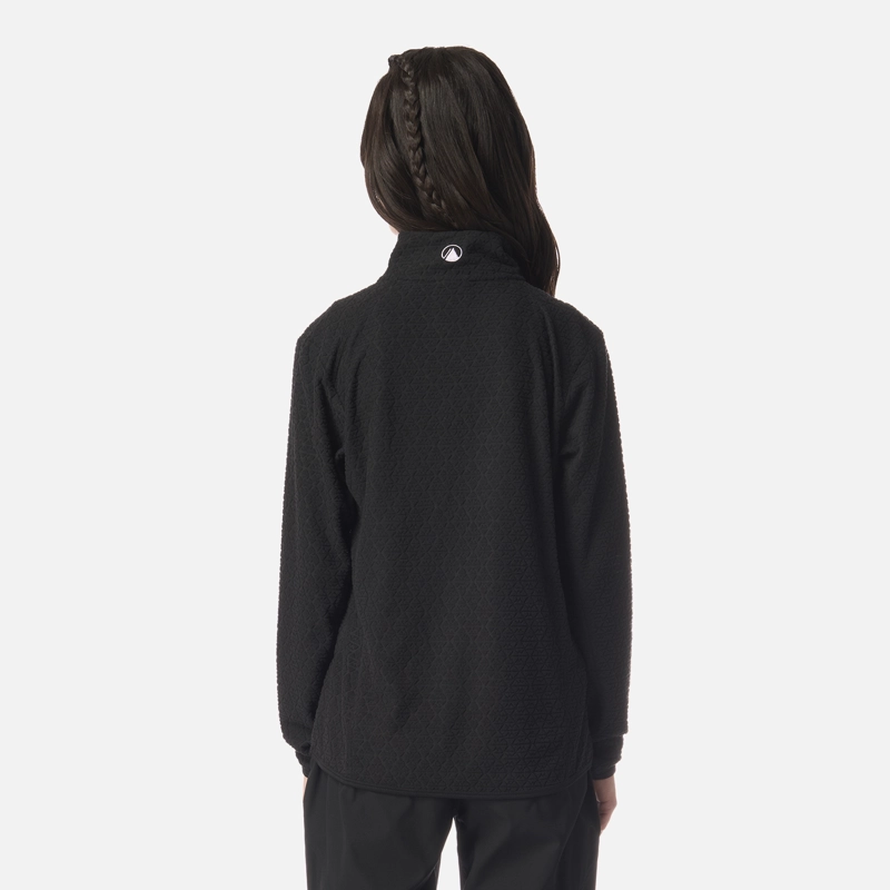 POLERON TEEN GIRL MILD NANO-F 1/4 ZIP NEGRO LIPPI I26 - 3