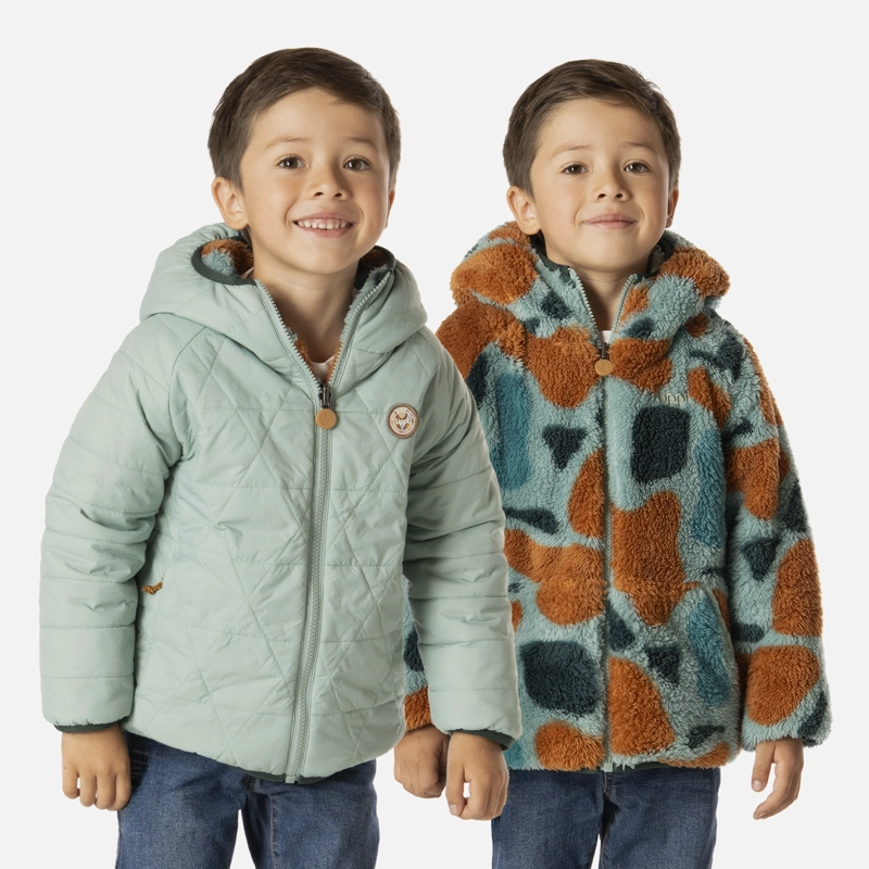 CHAQUETA NIÑO TWO-FACES HOODY JACKET TURQUESA LIPPI I26 - 1