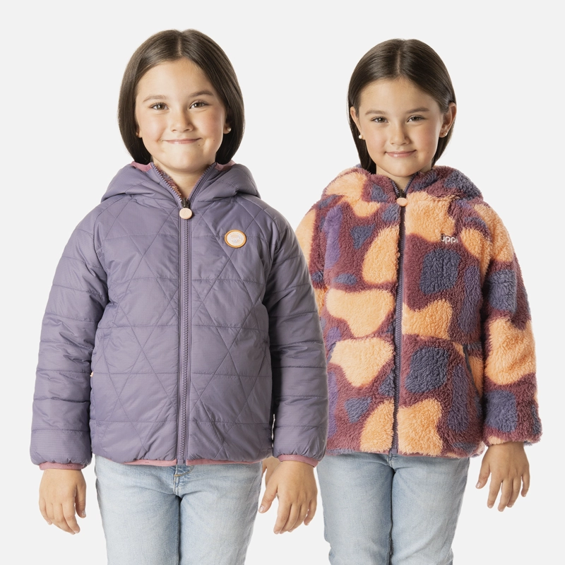 CHAQUETA NIÑA TWO-FACES HOODY JACKET VIOLETA LIPPI I26 - 1