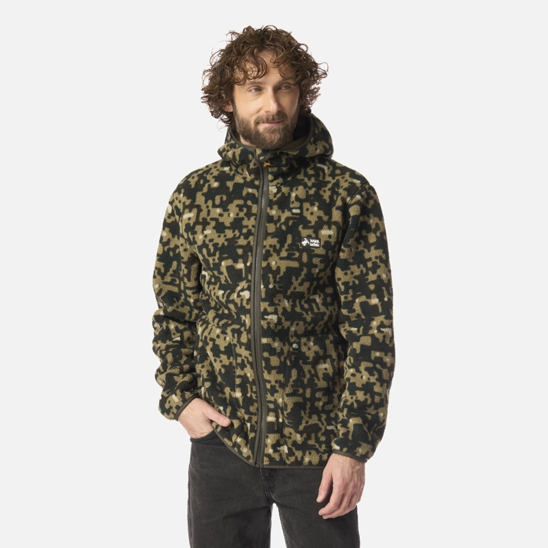 POLAR HOMBRE ÑIRE PRINT VERDE MILITAR HAKA HONU - 1