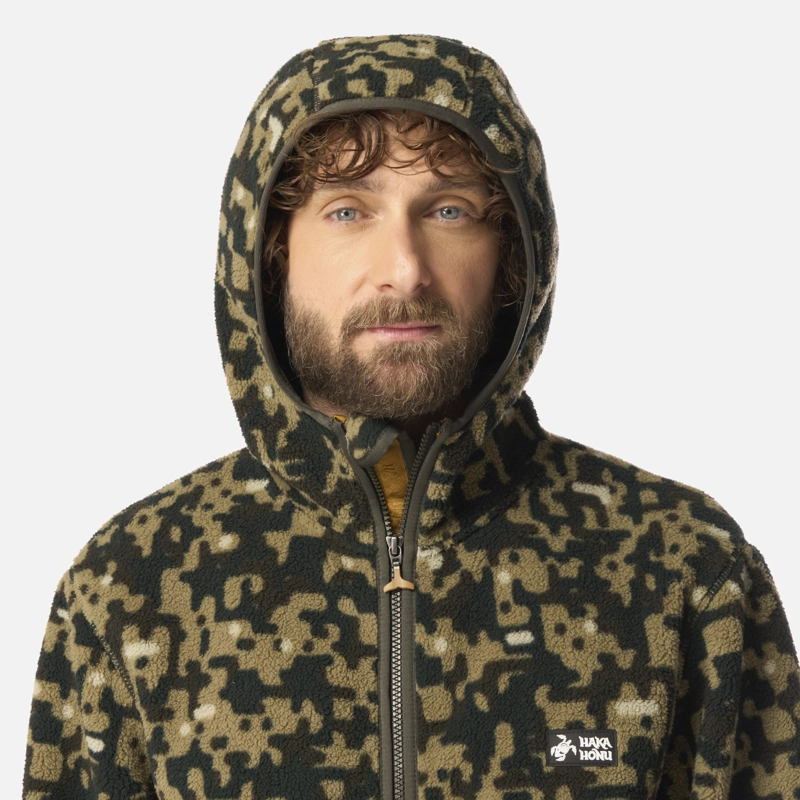 POLAR HOMBRE ÑIRE PRINT VERDE MILITAR HAKA HONU - 4