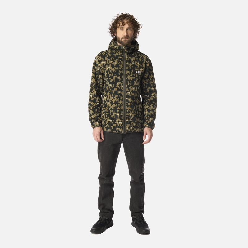 POLAR HOMBRE ÑIRE PRINT VERDE MILITAR HAKA HONU - 6