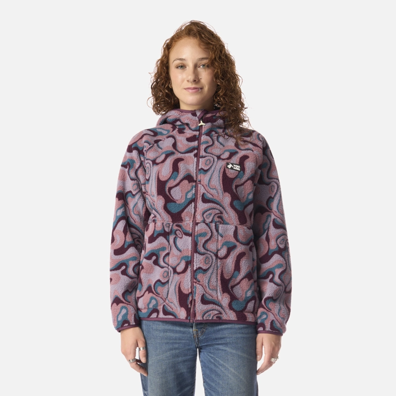 POLAR MUJER ÑIRE PRINT LILA HAKA HONU - 1