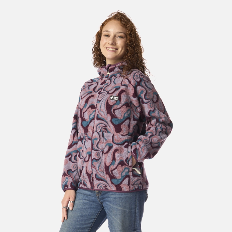 POLAR MUJER ÑIRE PRINT LILA HAKA HONU - 2