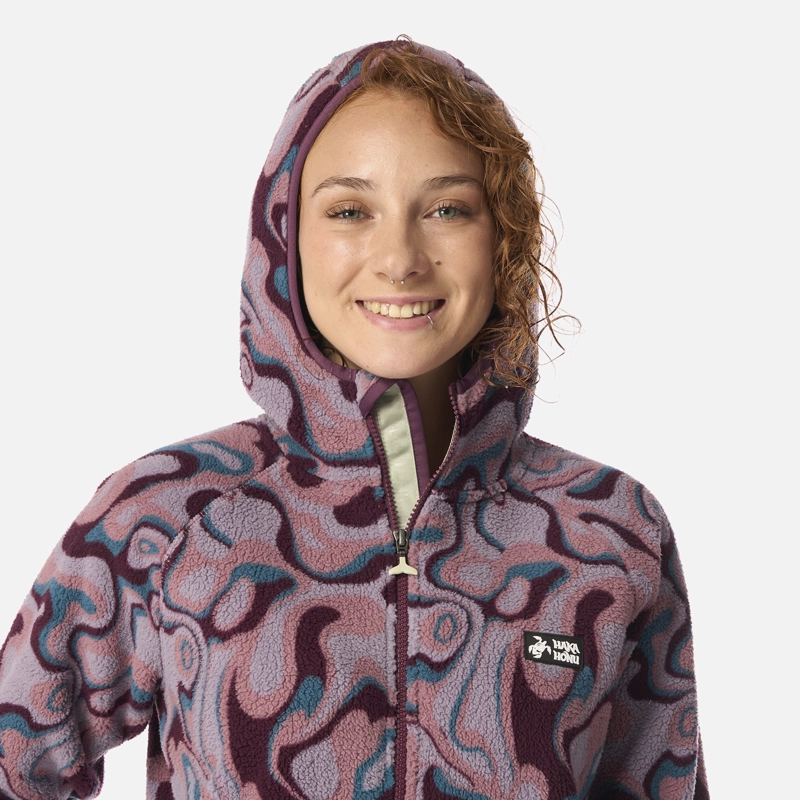 POLAR MUJER ÑIRE PRINT LILA HAKA HONU - 4