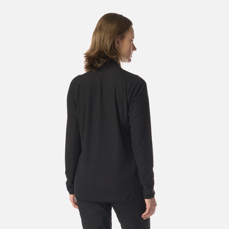 POLERON MUJER JACARANDA NANO-F 1/4 ZIP NEGRO LIPPI I26 - 3