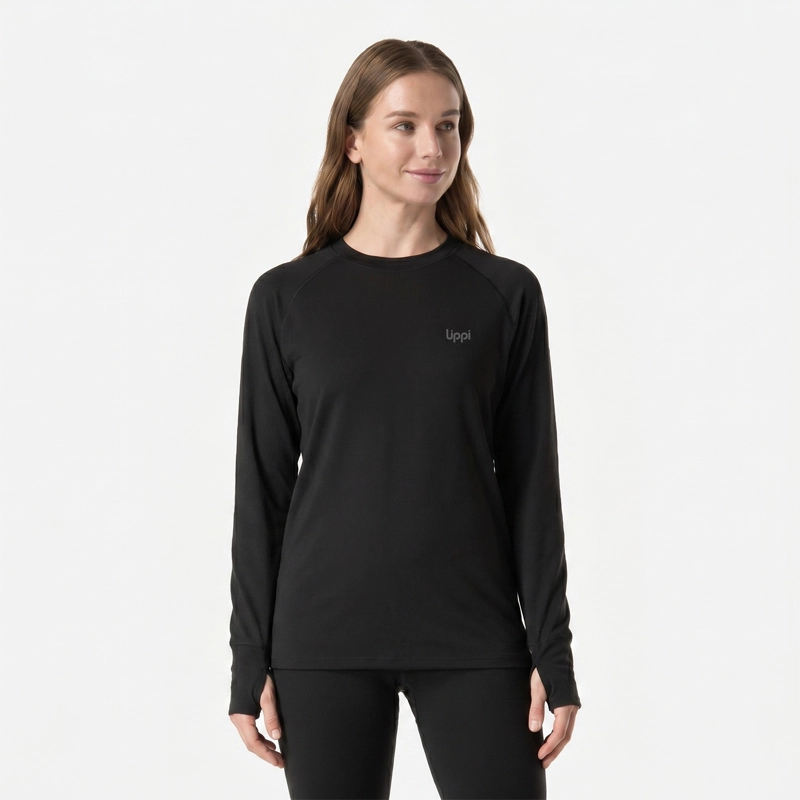 PRIMERA CAPA MUJER SKINTEC WARM TOP NEGRO LIPPI I26 - 1