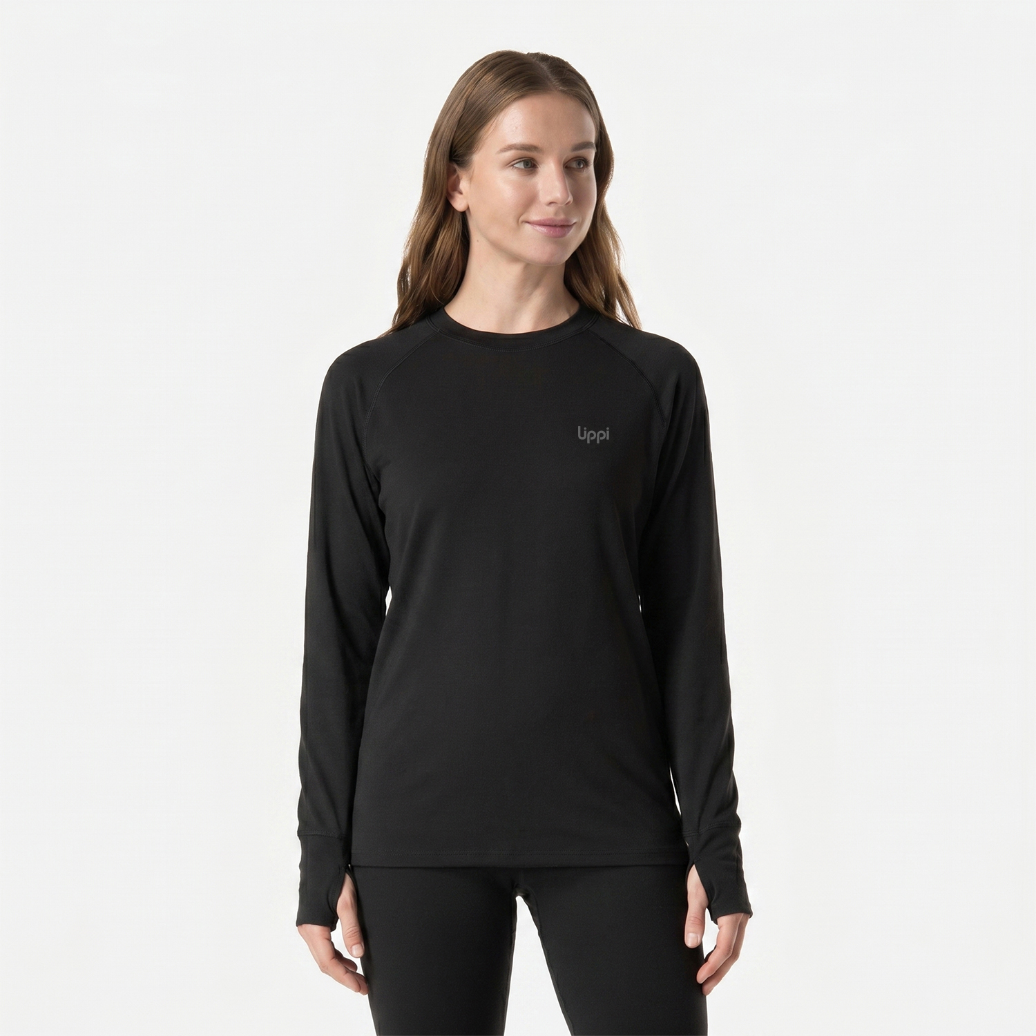 PRIMERA CAPA MUJER SKINTEC WARM TOP NEGRO LIPPI I26 - 1