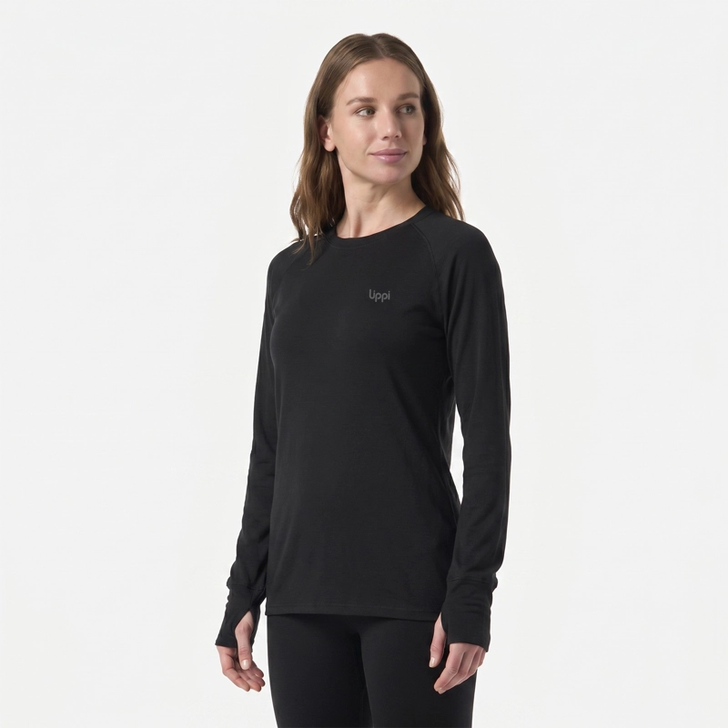 PRIMERA CAPA MUJER SKINTEC WARM TOP NEGRO LIPPI I26 - 2