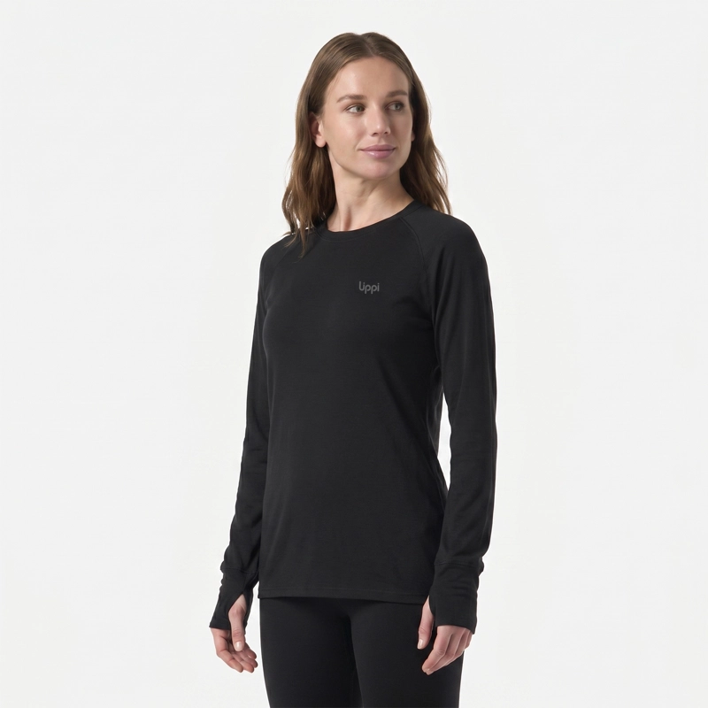 PRIMERA CAPA MUJER SKINTEC WARM TOP NEGRO LIPPI I26 - 2