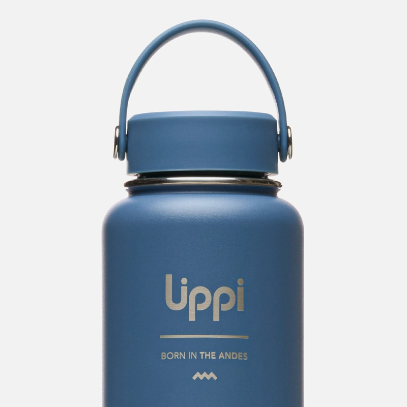 BOTELLA LIGHT STEEL WIDE TOP BOTTLE 950 ML AZUL MARINO LIPPI I26 - 3