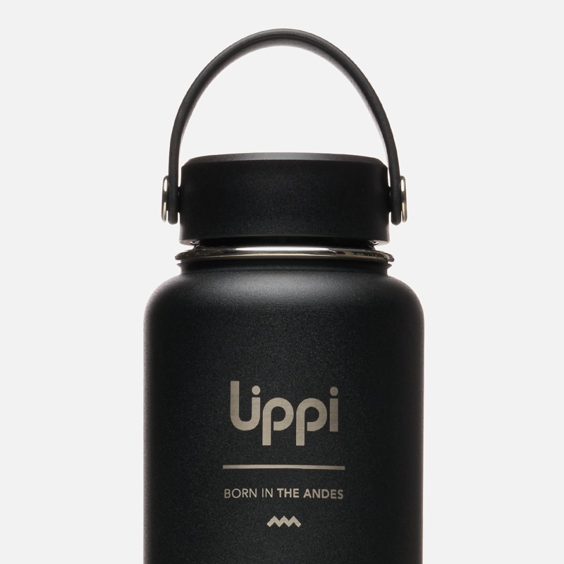 BOTELLA LIGHT STEEL WIDE TOP BOTTLE 950 ML NEGRO LIPPI I26 - 3