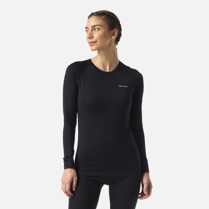 HAKA HONU PRIMERA CAPA MUJER CARNERO TOP NEGRO HAKA HONU I26