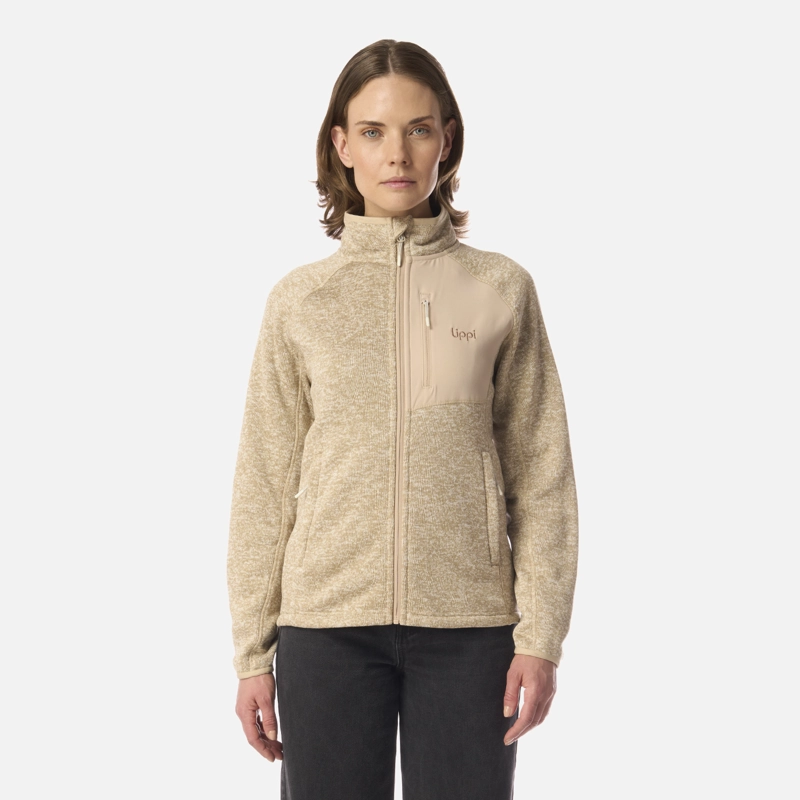 POLAR MUJER CORONADO BLEND-PRO JACKET BEIGE MELANGE LIPPI I26 - 1