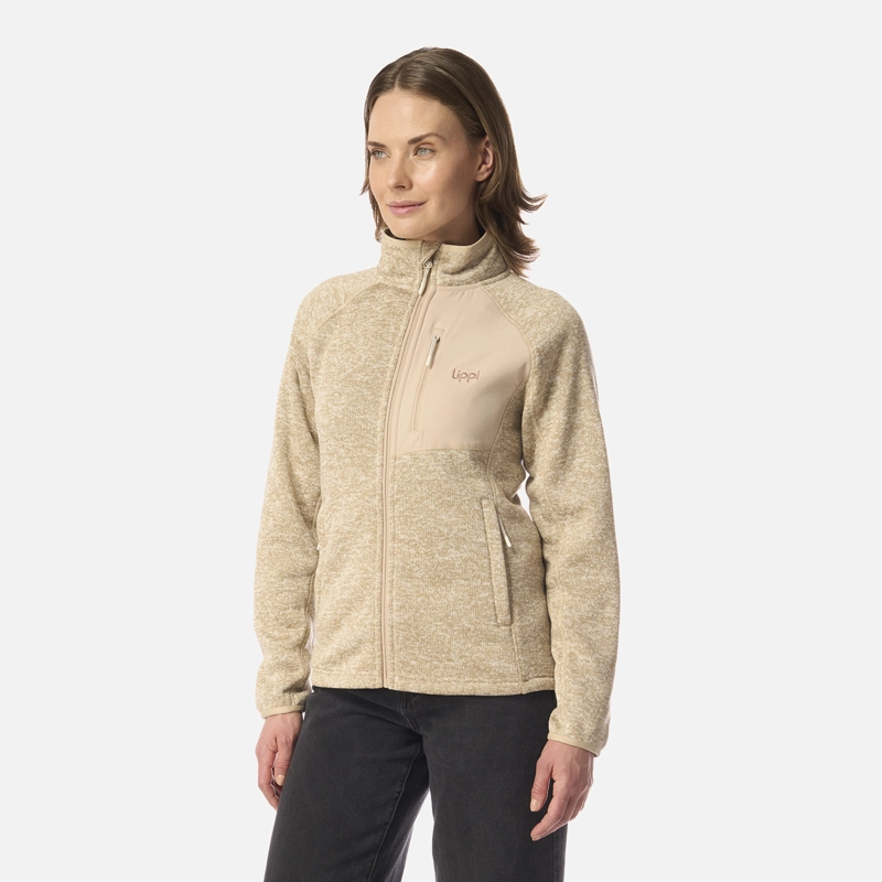 POLAR MUJER CORONADO BLEND-PRO JACKET BEIGE MELANGE LIPPI I26 - 2
