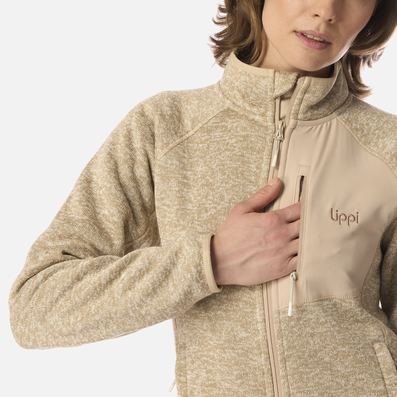 POLAR MUJER CORONADO BLEND-PRO JACKET BEIGE MELANGE LIPPI I26 - 4