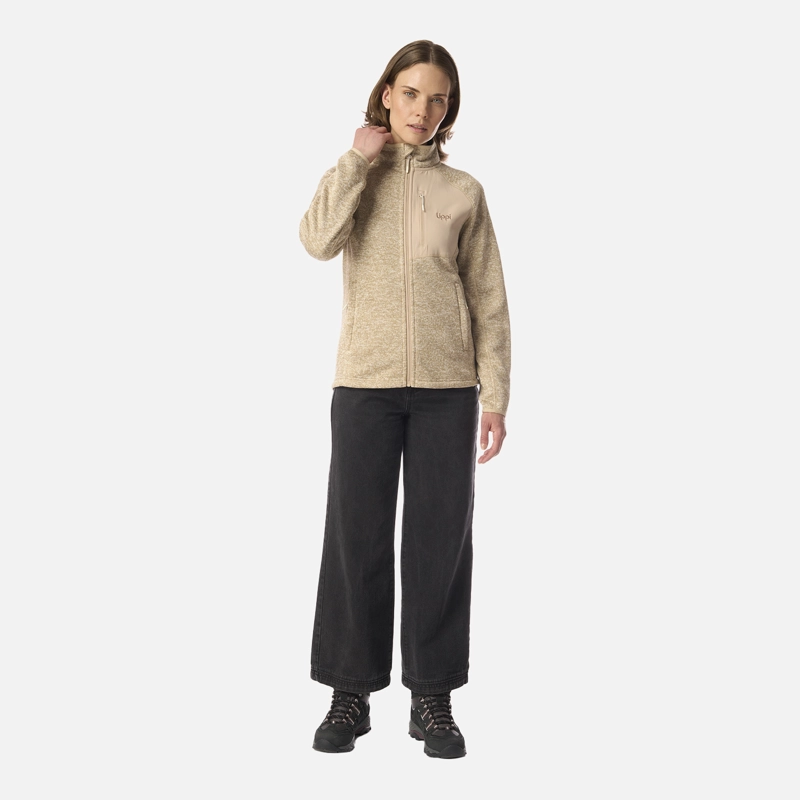 POLAR MUJER CORONADO BLEND-PRO JACKET BEIGE MELANGE LIPPI I26 - 6