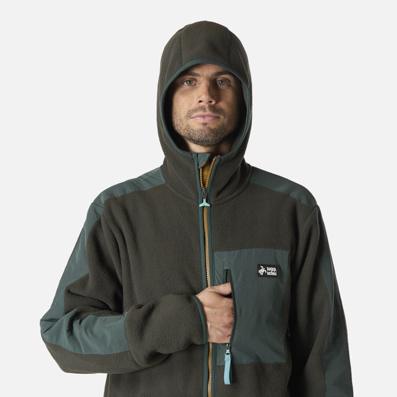 POLAR HOMBRE TRARO VERDE MILITAR HAKA HONU - 4